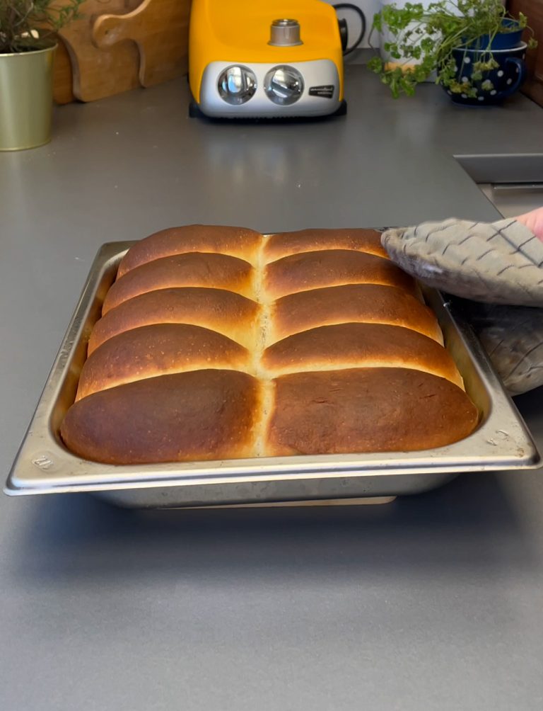 Hot Dog Buns mit Kartoffel