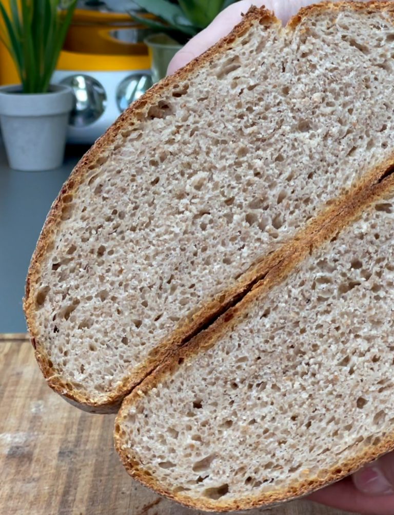 No Knead Auffrisch-Weizenbrot
